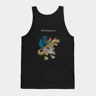 Clanosaurus Rex BURNSsaurus rex Plaid Burns Scotland Robbie Burns Family Tartan Tank Top